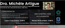 Conferencia: En la articulación entre la investigación y la práctica: las investigaciones de implementación en la matemática educativa