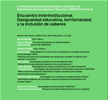 Encuentro Interinstitucional. Desigualdad educativa, territorialidad y la inclusión de saberes