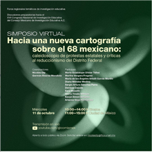 Simposio Hacia una nueva cartografía sobre el 68 mexicano