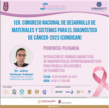 Ponencia plenaria Interacción de dominios magnéticos de nanopartículas superparamagnéticas para posibles aplicaciones en teranóstica