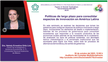 Políticas de largo plazo para consolidar espacios de Innovación en América Latina