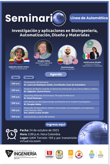 Investigación y aplicaciones en Bioingeniería, Automatización, Diseño y Materiales