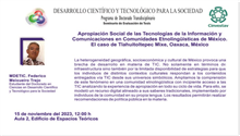 Apropiación Social de las Tecnologías de la Información y Comunicaciones en Comunidades Etnolingüísticas de México. El Caso de Tlahuitoltepec Mixe, Oaxaca, México