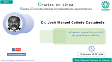 Charla Científica: Modelado, operación y control de generadores eolíticos