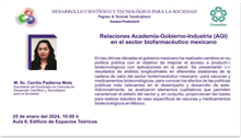 Relaciones Academia-Gobierno-Industria (AGI) en el sector biofarmacéutico mexicano