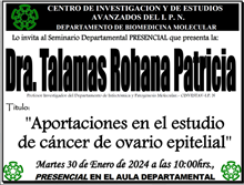 “Aportaciones en el estudio de cáncer de ovario epitelial”