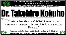 “Introduction of NIAH and our current research on African swine Fever”
