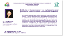 Entidades de financiamiento y sus implicaciones en el proceso de construcción del conocimiento en México
