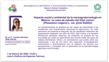 Impacto social y ambiental de la nanoagrotecnología en México: un caso de estudio del frijol común (Phaseolus vulgaris L. var. pinto Saltillo)