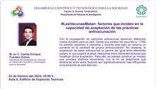 #LasVacunasMatan: factores que inciden en la capacidad de aceptación de las prácticas antivacunación