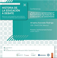 ¿Federalismo epistemológico? Descentralizar las historias de la educación y el conocimiento
