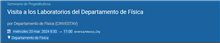 Visita a los Laboratorios del Departamento de Física