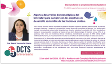 Algunos desarrollos biotecnológicos del Cinvestav para cumplir con los objetivos de desarrollo sostenible de las Naciones Unidas