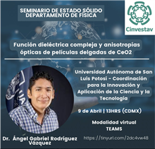 Función dieléctrica compleja y anisotropías de películas delgadas de CeO2
