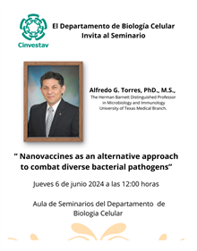 Seminario “Nanovaccines as an alternative approach to combat diverse bacterial pathogens”