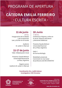 Cátedra Emilia Ferreiro -Cultura Escrita-