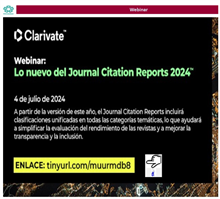 Webinar: Lo nuevo del Journal Citation Reports 2024