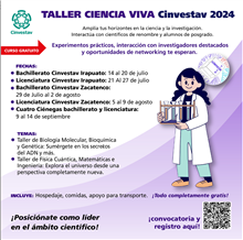 Taller Ciencia Viva Cinvestav 2024