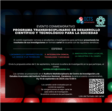 Evento Conmemorativo del Programa Transdisciplinario en Desarrollo Científico y Tecnológico para la Sociedad