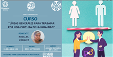 Curso “Líneas generales para trabajar por una cultura de la igualdad”