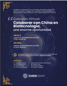 Coloquio Virtual: Colaborar con China en Biotecnología, una enorme oportunidad