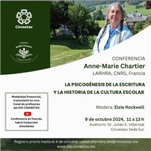 Conferencia La Psicogénesis de la escritura y la historia de la cultura escolar