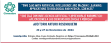 “Dos días con Inteligencia Artificial y Aprendizaje Automático: Aplicaciones a las Ciencias Biológica y Médicas