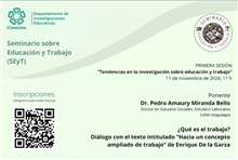 Seminario “Tendencias en la investigación sobre educación y trabajo