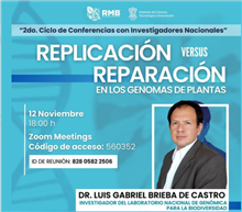 Conferencia Replicación Versus Reparación en los Genomas de Plantas