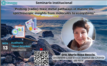 Seminario “Probing (radio)-toxic metal pathways in marine life: spectroscopic insights from molecules to ecosystems”