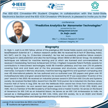 Conferencia “Predictive Analytics for Nanometer Technologies”