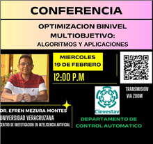 Conferencia Optimización Binivel Multiobjetivo: Algoritmos y Aplicaciones