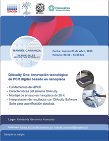 1er Taller de PCR digital para la cuantificación absoluta de ácidos nucleicos de muestras biológicas: “QIAcuite One: Innovación tecnológica de PCR digital basado en nanoplaca