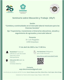 Seminario “Cambios y continuidades en el mercado laboral mexicano para las Ciencias Sociales”