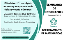 Seminario El twistor P1: un objeto curioso que aparece en la física y teoría números