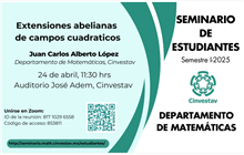 Seminario Extensiones abelianas de campos cuadráticos