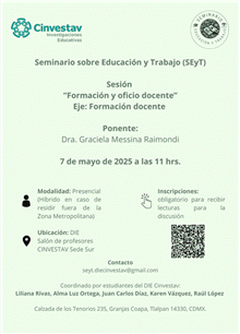 Seminario “Formación y oficio docente” Eje: Formación docente