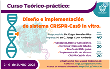 Curso Teórico-práctico: Diseño e implementación de sistema CRISPR-CAS9 in vitro