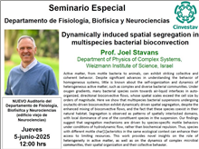 Seminario Dynamically induced spatial segregation  in multispecies bacterial bioconvection