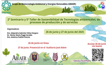 2º Seminario y 5º Taller de Sostenibilidad de Tecnologías ambientales, de procesos de producción y de servicios