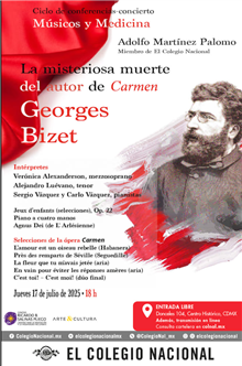 Conferencia La misteriosa muerte del autor de Carmen Georges Bizet