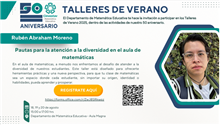 Taller de Verano Pautas para la atención a la diversidad en el aula de matemáticas