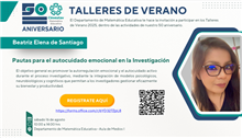 Taller de Verano Pautas para el autocuidado emocional en la investigación