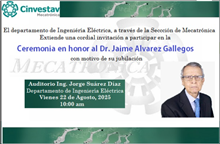Ceremonia de honor al Dr. Jaime Álvarez Gallegos