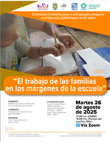 Seminario “El trabajo de las familias en los márgenes de la escuela”