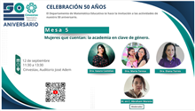 Mesa 5 Mujeres que cuentan: la academia en clave de género