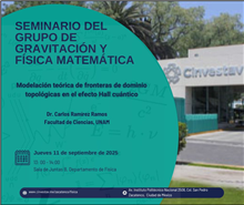 Seminario Modelación teórica de fronteras de dominio topológicas en el efecto hall cuántico