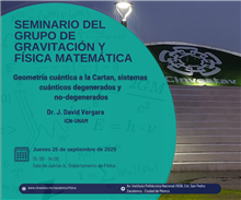 Seminario Geometría cuántica a la Cartan, sistemas cuánticos degenerados y no-degenerados