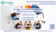 Seminario Estancias postdoctorales: contribuciones al desarrollo de la investigación